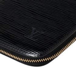 Louis Vuitton Black Epi Leather Geode Organizer Zippy Wallet