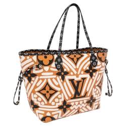 Louis Vuitton Cream/Caramel Giant Monogram Canvas Crafty Neverfull MM Bag