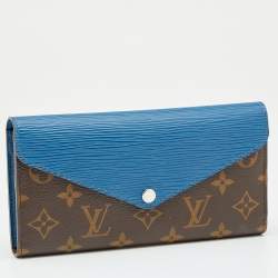 Pre Owned Louis Vuitton Saphir Epi Leather and Monogram Canvas Marie-Lou Long Wallet