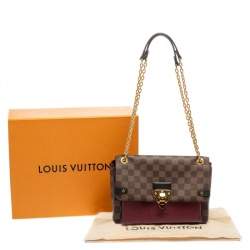 مملوكة مسبقًا Louis Vuitton Bordeaux Damier Ebene Canvas Vavin PM Bag