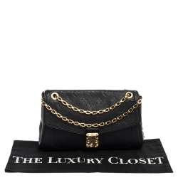 مملوكة مسبقًا Louis Vuitton Black Monogram Empreinte Leather St Germain PM Bag