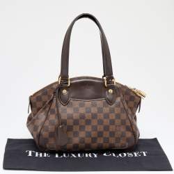 Pre Owned Louis Vuitton Damier Ebene Canvas Verona PM Bag
