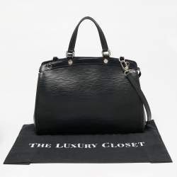 مملوكة مسبقًا حقيبة لوي فيتون بريا جلد إيبي أسود MM