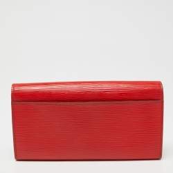 Louis Vuitton Coquelicot Epi Leather Sarah Wallet