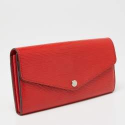 Louis Vuitton Coquelicot Epi Leather Sarah Wallet