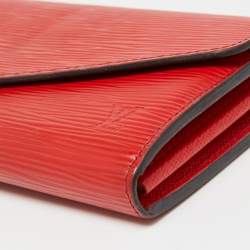 Louis Vuitton Coquelicot Epi Leather Sarah Wallet