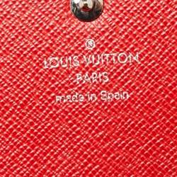 Louis Vuitton Coquelicot Epi Leather Sarah Wallet