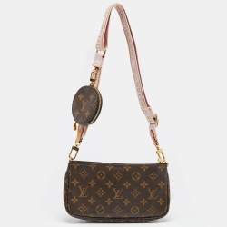 مملوكة مسبقًا Louis Vuitton Rose Clair Monogram Canvas Multi Pochette Accessories Bag