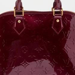 Pre Owned Louis Vuitton Pomme D'Amour Monogram Vernis Alma PM Bag