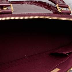 Pre Owned Louis Vuitton Pomme D'Amour Monogram Vernis Alma PM Bag