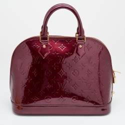 Pre Owned Louis Vuitton Pomme D'Amour Monogram Vernis Alma PM Bag