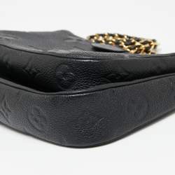 Louis Vuitton Black Monogram Empreinte Leather Multi Pochette Accessoires