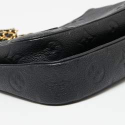 Louis Vuitton Black Monogram Empreinte Leather Multi Pochette Accessoires