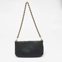 Louis Vuitton Black Monogram Empreinte Leather Multi Pochette Accessoires