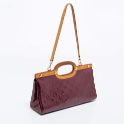 Pre Owned Louis Vuitton Violette Monogram Vernis Roxbury Drive Bag