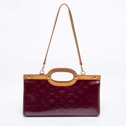 Pre Owned Louis Vuitton Violette Monogram Vernis Roxbury Drive Bag