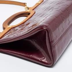 Pre Owned Louis Vuitton Violette Monogram Vernis Roxbury Drive Bag