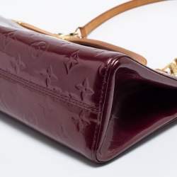 Pre Owned Louis Vuitton Violette Monogram Vernis Roxbury Drive Bag