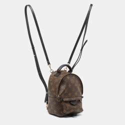 مملوكة مسبقًا حقيبة ظهر لوي فيتون بالم سبرينجز كانفاس مونوغرامية صغيرة