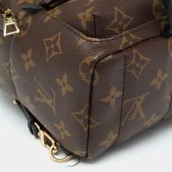 مملوكة مسبقًا حقيبة ظهر لوي فيتون بالم سبرينجز كانفاس مونوغرامية صغيرة