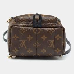 مملوكة مسبقًا حقيبة ظهر لوي فيتون بالم سبرينجز كانفاس مونوغرامية صغيرة