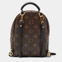 مملوكة مسبقًا حقيبة ظهر لوي فيتون بالم سبرينجز كانفاس مونوغرامية صغيرة