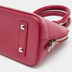 Pre Owned Louis Vuitton Fuchsia Epi Leather Alma BB Bag