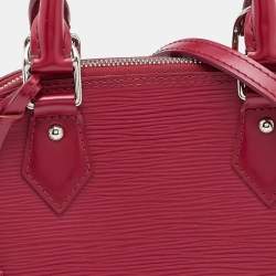 Pre Owned Louis Vuitton Fuchsia Epi Leather Alma BB Bag