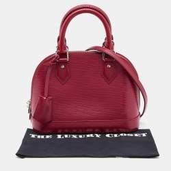 Pre Owned Louis Vuitton Fuchsia Epi Leather Alma BB Bag