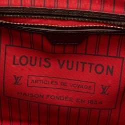 Louis Vuitton Damier Ebene Canvas Neverfull MM Bag