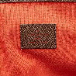 Pre Owned Louis Vuitton Brown Damier Ebene Coated Canvas Belem PM Satchel Bag 