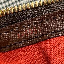 Pre Owned Louis Vuitton Brown Damier Ebene Coated Canvas Belem PM Satchel Bag 