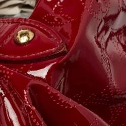 Pre Owned Louis Vuitton Cerise Mahina Patent Leather Surya XL Bag