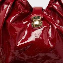Pre Owned Louis Vuitton Cerise Mahina Patent Leather Surya XL Bag