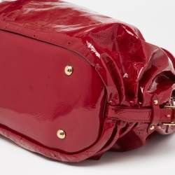 Pre Owned Louis Vuitton Cerise Mahina Patent Leather Surya XL Bag