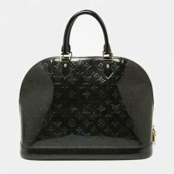 Pre Owned Louis Vuitton Vert Bronze Monogram Vernis Leather Alma GM Bag