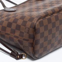 Louis Vuitton Damier Ebene Canvas Neverfull PM Bag