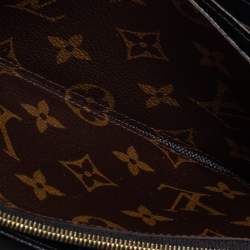 Pre Owned Louis Vuitton Black Monogram Canvas Zippy Retiro Zip Around Wallet