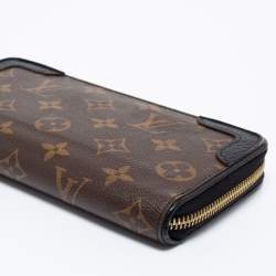 Pre Owned Louis Vuitton Black Monogram Canvas Zippy Retiro Zip Around Wallet