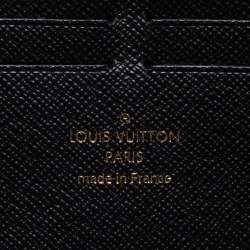 Pre Owned Louis Vuitton Black Monogram Canvas Zippy Retiro Zip Around Wallet