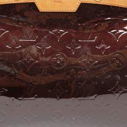 Pre Owned Louis Vuitton Amarante Monogram Vernis Brea MM Bag