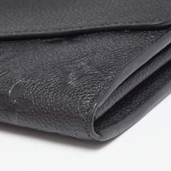 Pre Owned محفظة لوي فيتون ساره جلد أمبرينت مونوغرامي أسود