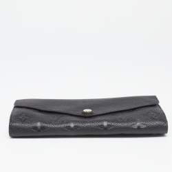 Pre Owned محفظة لوي فيتون ساره جلد أمبرينت مونوغرامي أسود