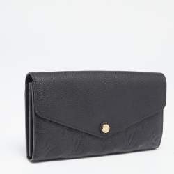 Pre Owned محفظة لوي فيتون ساره جلد أمبرينت مونوغرامي أسود