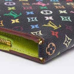 Louis Vuitton Black Monogram Multicolore Canvas Insolite Pistache Wallet