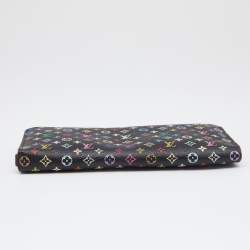 Louis Vuitton Black Monogram Multicolore Canvas Insolite Pistache Wallet