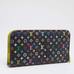 Louis Vuitton Black Monogram Multicolore Canvas Insolite Pistache Wallet