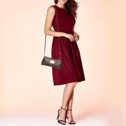 مملوكة مسبقًا Louis Vuitton Damier Ebene Canvas Eva Clutch w/ Strap