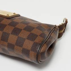 مملوكة مسبقًا Louis Vuitton Damier Ebene Canvas Eva Clutch w/ Strap