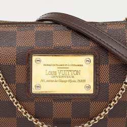 مملوكة مسبقًا Louis Vuitton Damier Ebene Canvas Eva Clutch w/ Strap